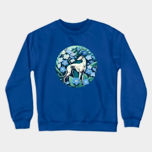 Forget Me Not Greyhound Crewneck Sweatshirt